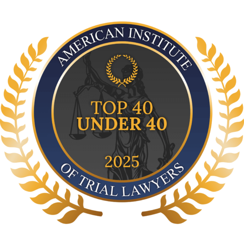 Top 40 Under 40 2025 badge