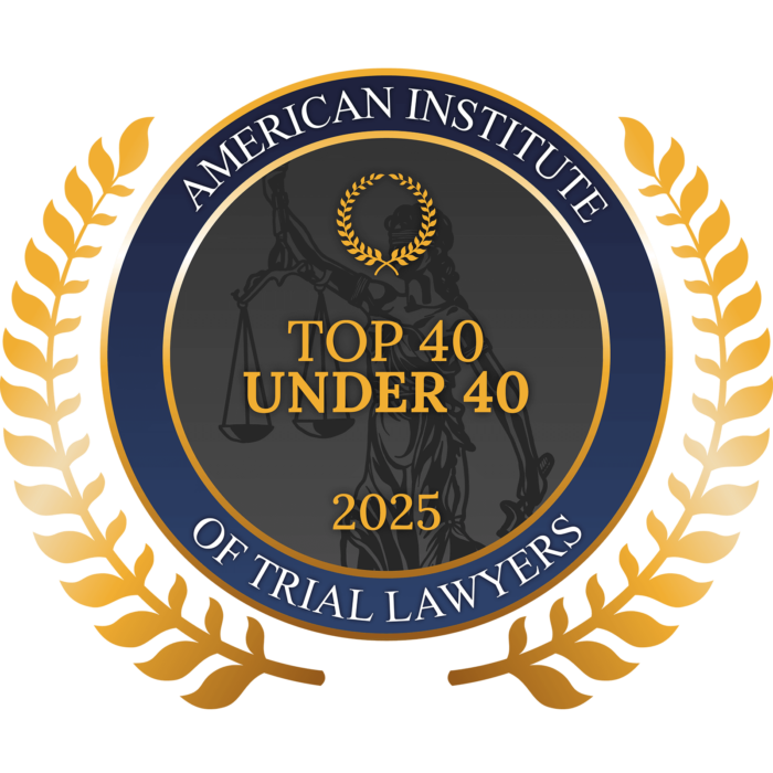 Top 40 Under 40 2025 badge