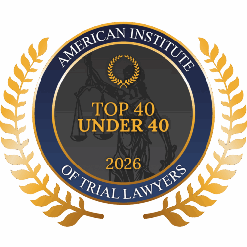 Top 40 Under 40 2026 badge